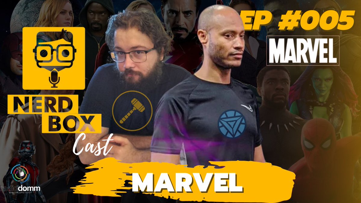 VaidaNerd's tweet image. Eu li direito ? MARVEL? 
Isso mesmo amigos , episódio #005 do NerdBox Cast é especial Marvel , com presença de Fernando Titã e Paulo PIccoli . Eu estou ancioso e vocês ?

#Marvel #MarvelStudios #nerdboxcast #nerd #podcast #domingo #tonystark #thorgordo