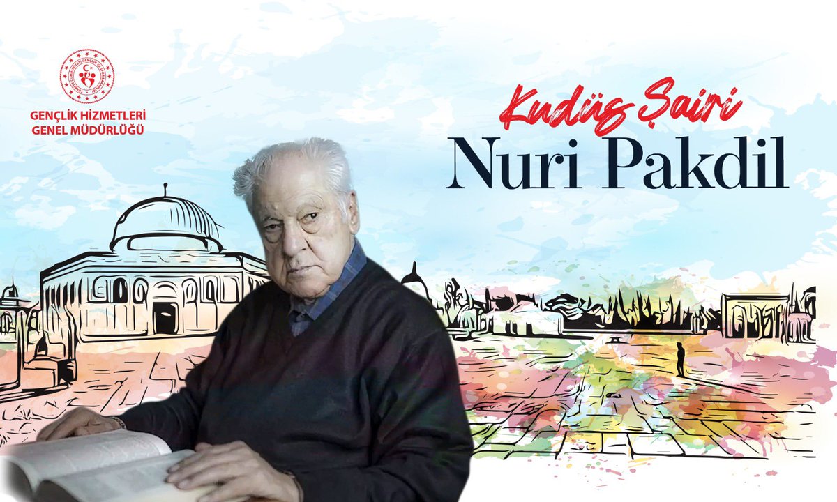 'Kalbimin yarısı Mekke’dir, yarısı da Medine. Üstünü bir tül gibi Kudüs örter.” Kudüs Şairi #NuriPakdil'i vefatının sene-i devriyesinde rahmetle anıyoruz.