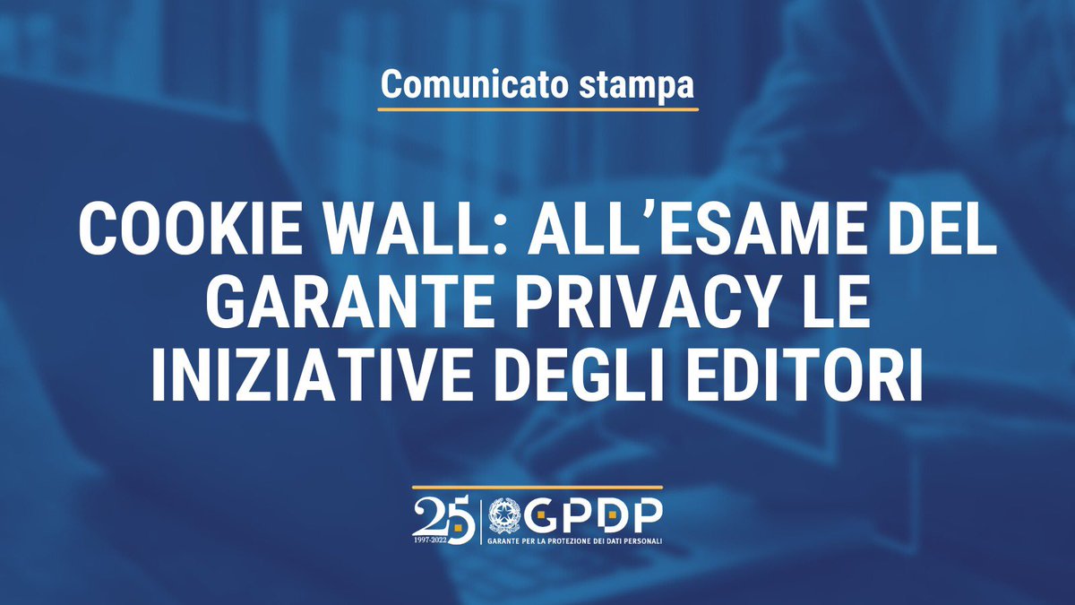 #Paywall #CookieWall Sotto la lente del #GarantePrivacy i sistemi che condizionano l’accesso ai contenuti alla sottoscrizione di un abbonamento o al rilascio del consenso all’installazione di cookie e altri strumenti di tracciamento ➡️  gpdp.it/home/docweb/-/…