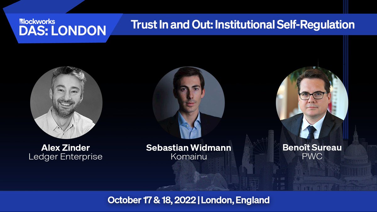 Stay tuned for our panel at #daslondon this morning! We’ll be discussing institutional best practices and self-regulation with @KomainuCustody and @PwC
