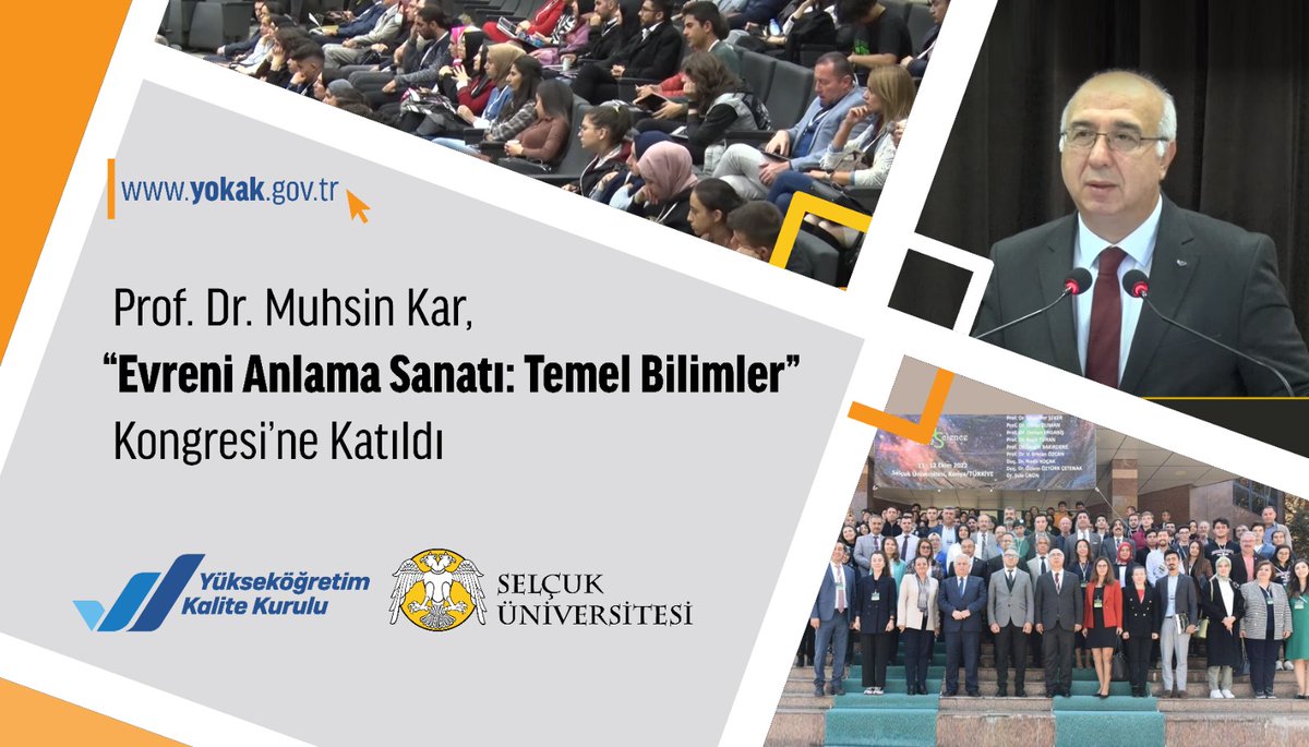 Prof. Dr. Muhsin Kar, “Evreni Anlama Sanatı: Temel Bilimler Kongresi”ne katıldı. @karmuhsin @TUBAakademi @selcukuniresmi @BscienceSelcuk Detaylar için: yokak.gov.tr/prof-dr-muhsin…