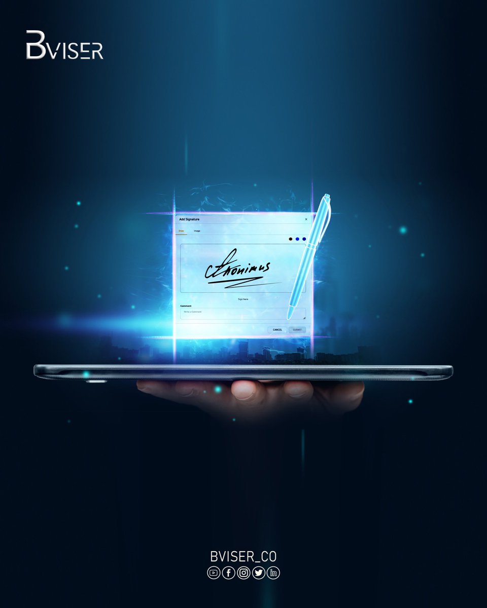 Bviser_co's tweet photo. #bviser allows the user to save their digital signature that will be documented for future procedures.
#digital_signature #meeting #board_meeting https://t.co/6HRDstXlIK