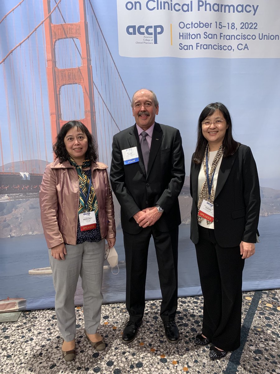 Since the establishment of ACCP Taiwan chapter, Professors Chen and Lin finally have the chance to meet Dr. Mike Maddux in person @accp to appreciate his support for our Taiwan Chapter!