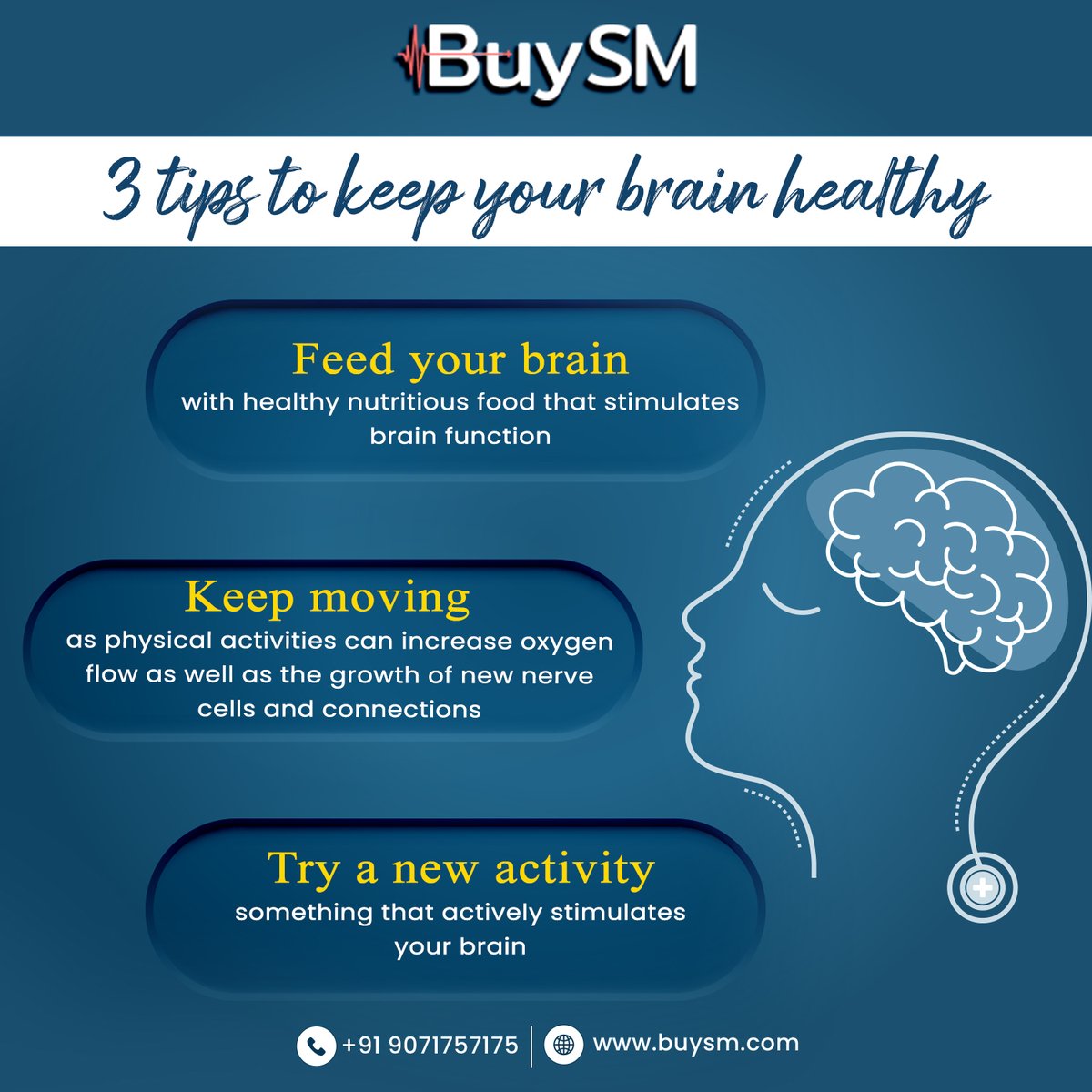 buysmofficials's tweet photo. Brain health is the state of brain functioning across cognitive, sensory, social-emotional, behavioral, and motor domains, allowing a person to realize their full potential over the life course, irrespective of the presence or absence of disorders.
#buysm #Specialitymedicines https://t.co/R7cvB4bIij