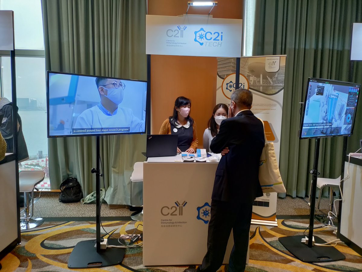 Centre2i's tweet photo. A great opportunity to meet with the community and to introduce #C2iTech, a recently established spin-off company from C2i offering comprehensive virology services and counselling at the cutting edge of science - https://t.co/kspxOLUr69