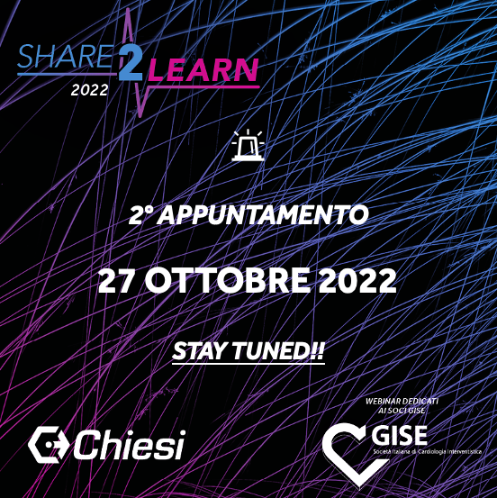 sicigise's tweet photo. Nuovo appuntamento #Share2Learn!
Giovedì 27 ottobre, dalle 17.00 alle 18.00, non perderti un altro webinar dedicato ai soli soci Gise!
Topic❤️:"Rivascolarizzazione percutanea e terapia antitrombotica nelle sindromi coronariche acute NSTE-ACS"
Iscriviti➡️https://t.co/7oNupGQjWz https://t.co/L5SmFSfOfT