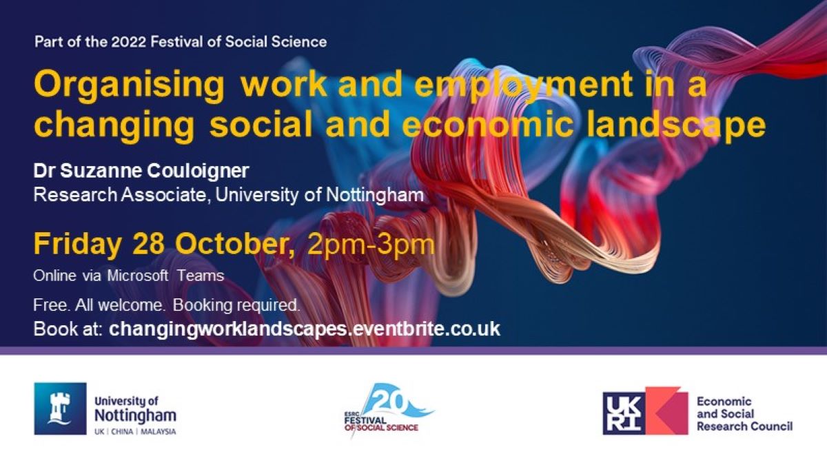 Our social and economic landscape is experiencing huge change, and this has a big effect on work and employment. Join Dr Suzanne Couloigner as we discuss specifically how Brexit has challenged European migrants’ migration, integration, and identity 

bit.ly/3ftNCJf