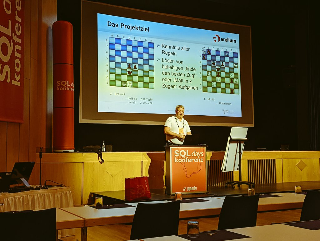 Thomas Hütter • 💻 (@derfredo) on Twitter photo Schach, von <a href="/KurzarmSQLer/">Torsten Ahlemeyer</a> mal in T-SQL implementiert. Sachen gibt's bei den #SQLDays... 😅 /<a href="/ppedvEvents/">ppedvEvents</a> Schach, von <a href="/KurzarmSQLer/">Torsten Ahlemeyer</a> mal in T-SQL implementiert. Sachen gibt's bei den #SQLDays... 😅 /<a href="/ppedvEvents/">ppedvEvents</a>