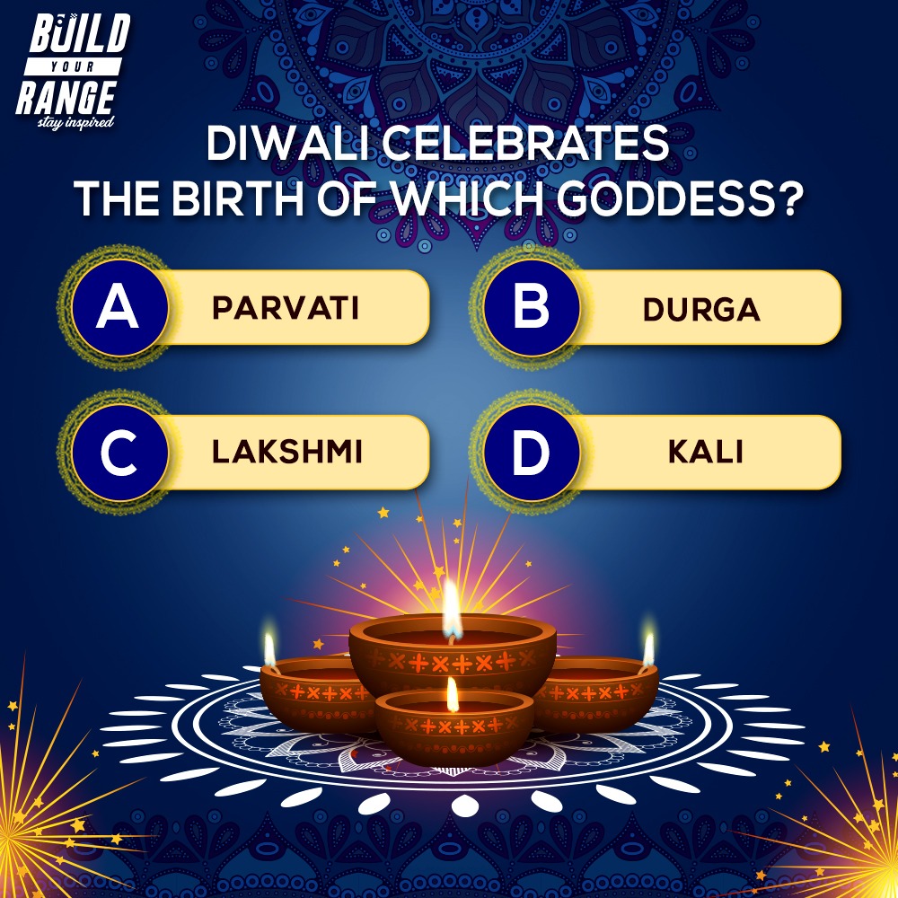 BuildYourRange's tweet photo. Diwali celebrates the birth of which Goddess? 

Comment your answer and follow all the rules to be a valid Participant!

#BuildYourRange #AnyBodyCanRun #diwali #DiwaliContest #Contest #india #festival #happydiwali #love #diwaligifts #diwalidecorations #diwalidecor #instagram https://t.co/gglruIPPRq