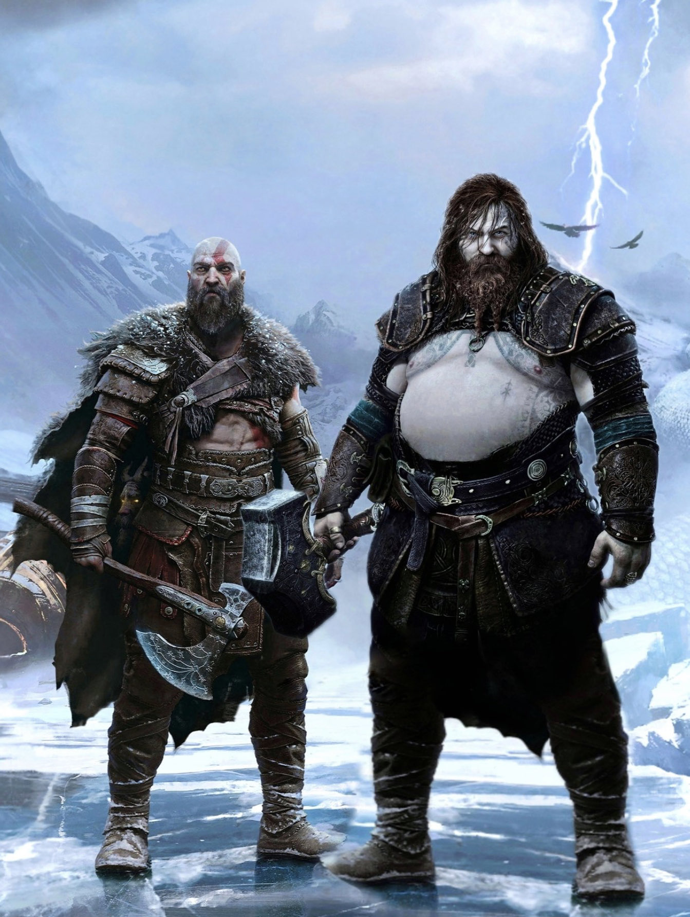 danielboy on X: Is this the official size comparison of kratos