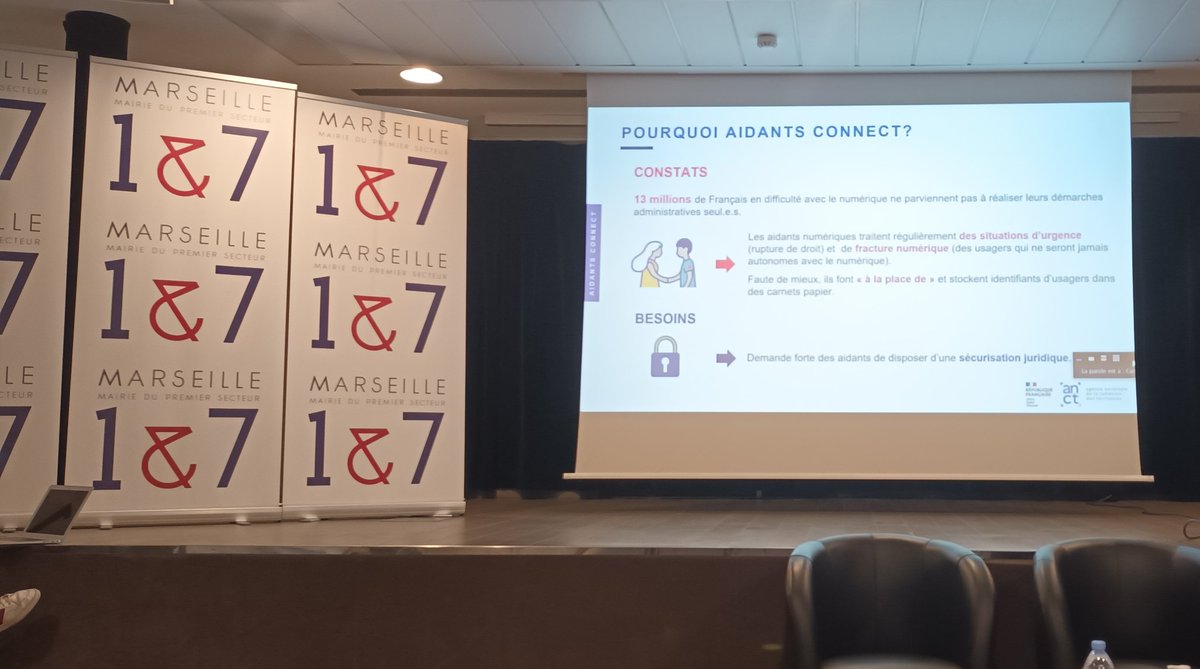 💾⚠️Aujourd'hui aux Rencontres régionales de la #médiationNumérique organisée par la #Mairie1_7 de <a href="/marseille/">Ville de Marseille</a>, le #HubDuSud et <a href="/Urban_Prod/">Urban Prod</a> nous parlons des enjeux d'#InclusionNumerique, enjeux essentiel du #NumeriqueResponsable
👍