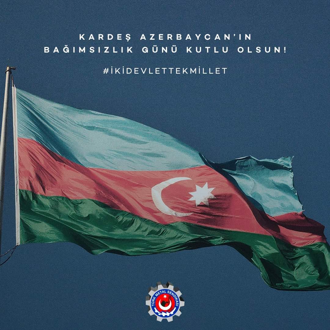 Ayrı iki devlette tek bir milletin mensupları olduğumuz Can Azerbaycan’ın Bağımsızlık Günü kutlu olsun.