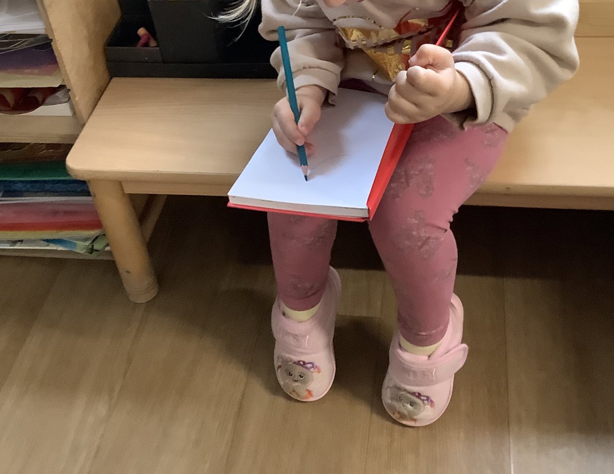 Finding different ways to mark make…