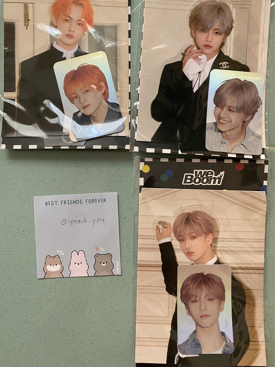 ipeach_you's tweet photo. พร้อมส่ง
แจมิน จีซอง เฉินเล่อ hologram we boom set ละ 200 สนใจ dm ค่ะ
#ตลาดนัดnct #ตลาดนัดnctdream https://t.co/W3gmM2dJtT