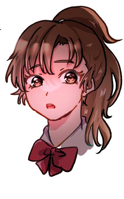 あーちちゃんに私のアイパッドで描いてもらったいさく先輩〜〜機材交換会しました  