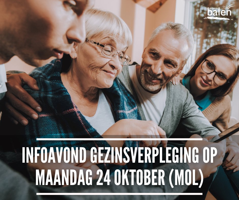 Het Openbaar Psychiatrisch Zorgcentrum (OPZ) Geel zoekt in onze gemeente gezinnen die zich willen inzetten als pleeg-, opvang- of zorggezin voor psychisch kwetsbare mensen. 

Interesse? Kom dan op 24 oktober om 20u naar de infoavond in Mol.

ℹ️ balen.be/nieuwsdetail/1…