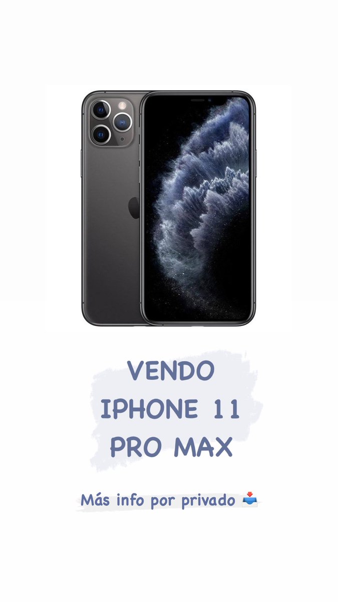 alveroromero's tweet photo. Por cierto, vendo mi iPhone 11 Pro Max #Iphone11 #iphone11promax #11promax #iphone 😬 https://t.co/vc86fdW981