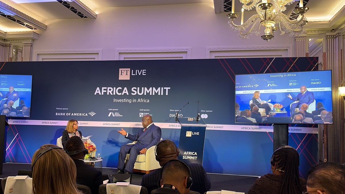 IndigoEllis's tweet photo. Wonderful to be at the FT Africa Summit, listening to @fatshi13 and @khalafroula talk climate change, oil exploration, Wagner, and elections. #ftafrica @AfricaMatters1 https://t.co/cN1weICzaB