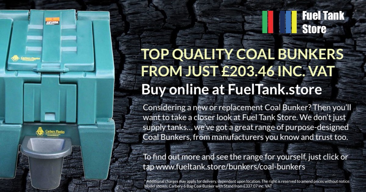 There's nothing better than coming home to the warmth of a real fire. That's why we've a great range of Coal Bunkers, to help keep you warm all winter long. Prices start from just £203.46 inc. VAT and standard UK delivery. Find out more at fueltank.store/bunkers/coal-b…