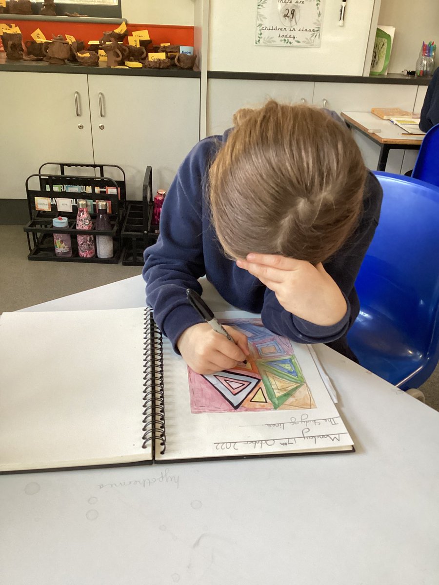 Year4lLTPA22's tweet photo. Finalising our Art work, inspired by Lucienne Day! We focused on the study of line and how this final touch can really bring our Art pieces to life #ltpaart #studyoflines #watercolours #sketching #wearebrightfutures https://t.co/Lb4evJrM1L