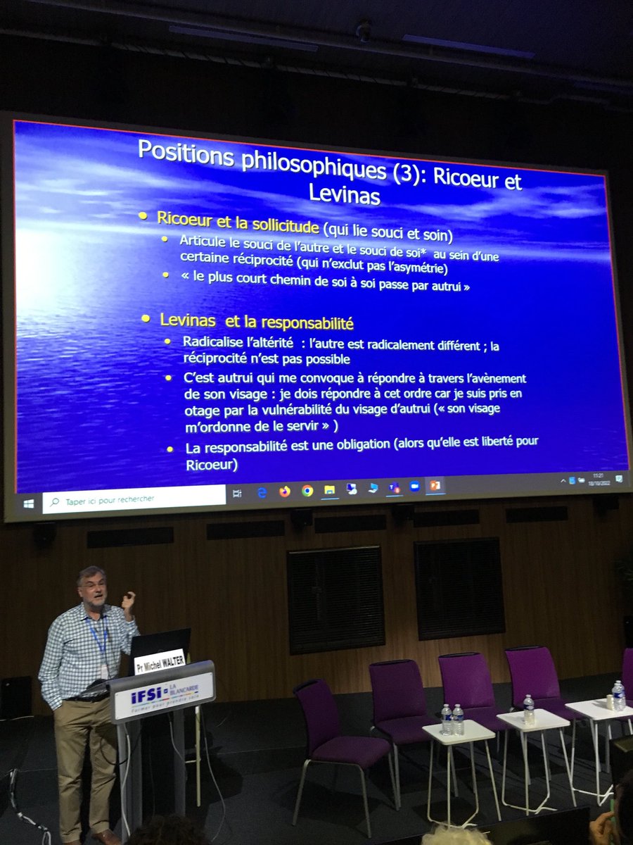CRES_PACA's tweet photo. Colloque Prévenir le suicide : la clinique du souci par Pr Michel Walter : des positions philosophiques de Heidegger, Ricoeur et Lévinas, puis Kierkegard à l’éthique de l’inquiétude de Michel Cornu.
#collepse #preventionsuicide https://t.co/b2A3XMWcnU
