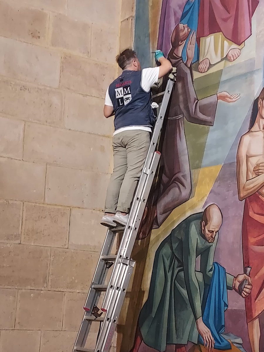 FundacionCRJ's tweet photo. Continúa la última fase de restauración 🔝en el Santuario Virgen de Linarejos llevada a cabo por @ubedarte #arte #cultura #patrimonio 😀 @prodrigosanjuan https://t.co/WMYfUujBdW
