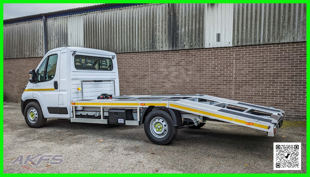 #GreenWeek - Day 2

Today we look at the #AKFS #EV Beavertail #CarTransporter based upon the outstanding #Fiat E-Ducato chassis cab.

Outstanding payloads, and #ZeroEmissions provide a perfect vehicle for inner-city car transportation.

Call 01246 250022 for more info.

#GoGreen