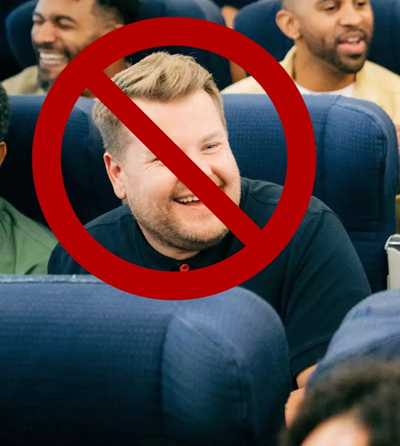 James Corden BANNED from Ryanair