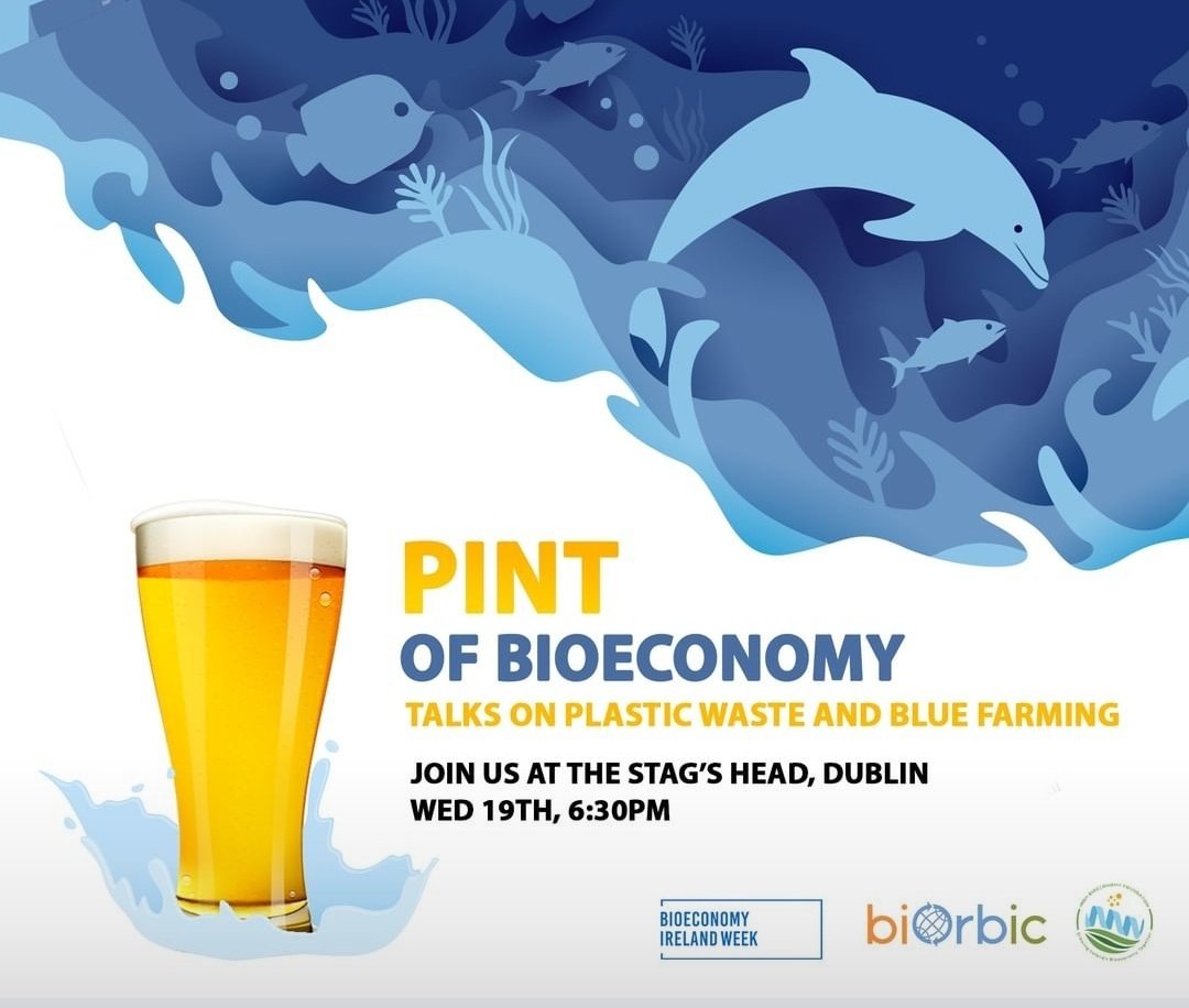 Really looking forward to joint this event, also presenting a bit of my research in a more casual setting 🍻 'Seaweed Farms: Do they have a place in Ireland?' #AllVoicesTogether 💚#GuthannaLeChéile for the 2022 version of the #IrishBioeconomy week 🙌🏼 #BIW2022