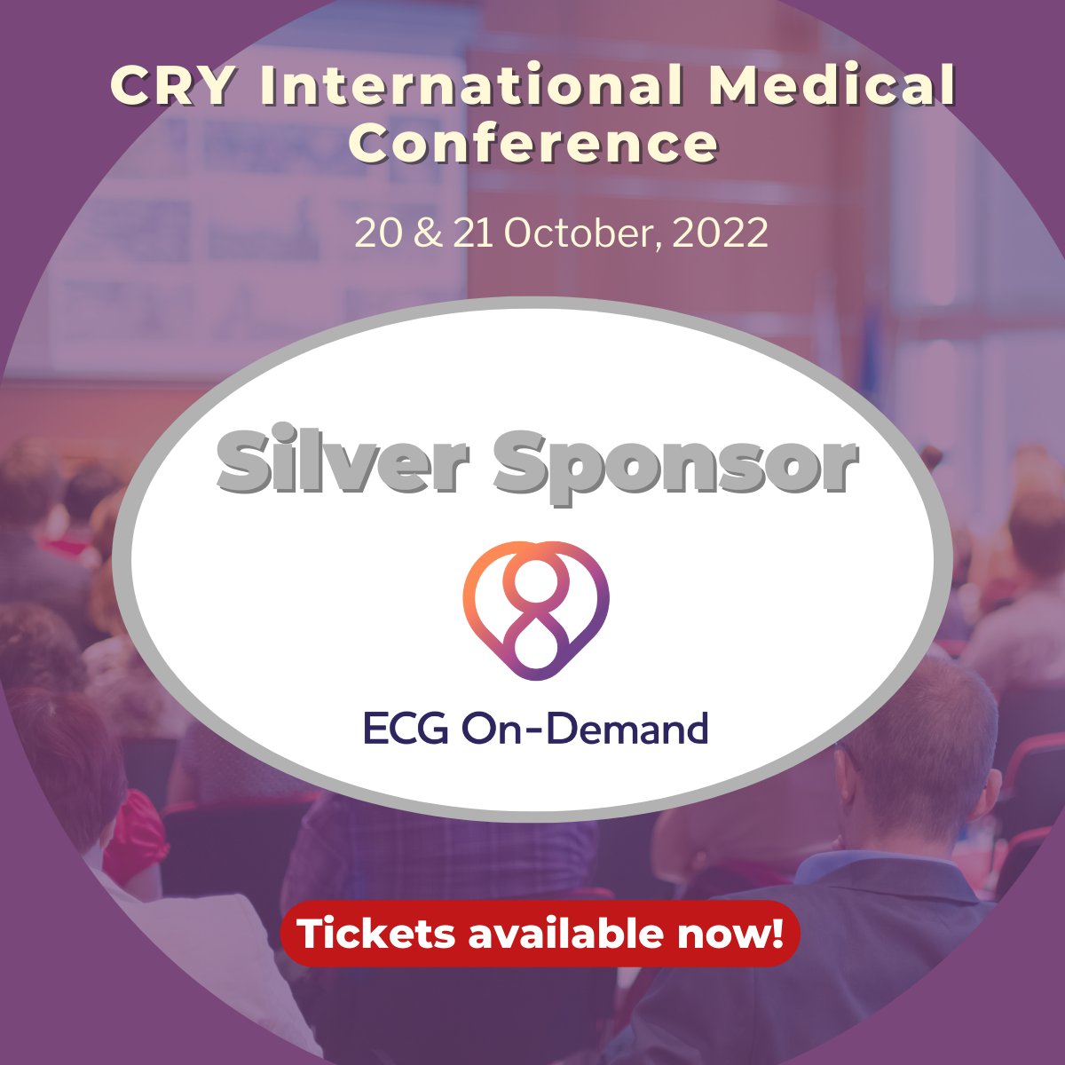 CRY_UK's tweet photo. We're delighted to announce @ECGOn_Demand as a Silver Sponsor of the CRY International Medical Conference.

Register now by visiting: https://t.co/ACbgVCSuFf https://t.co/5lBv5I3Bwl