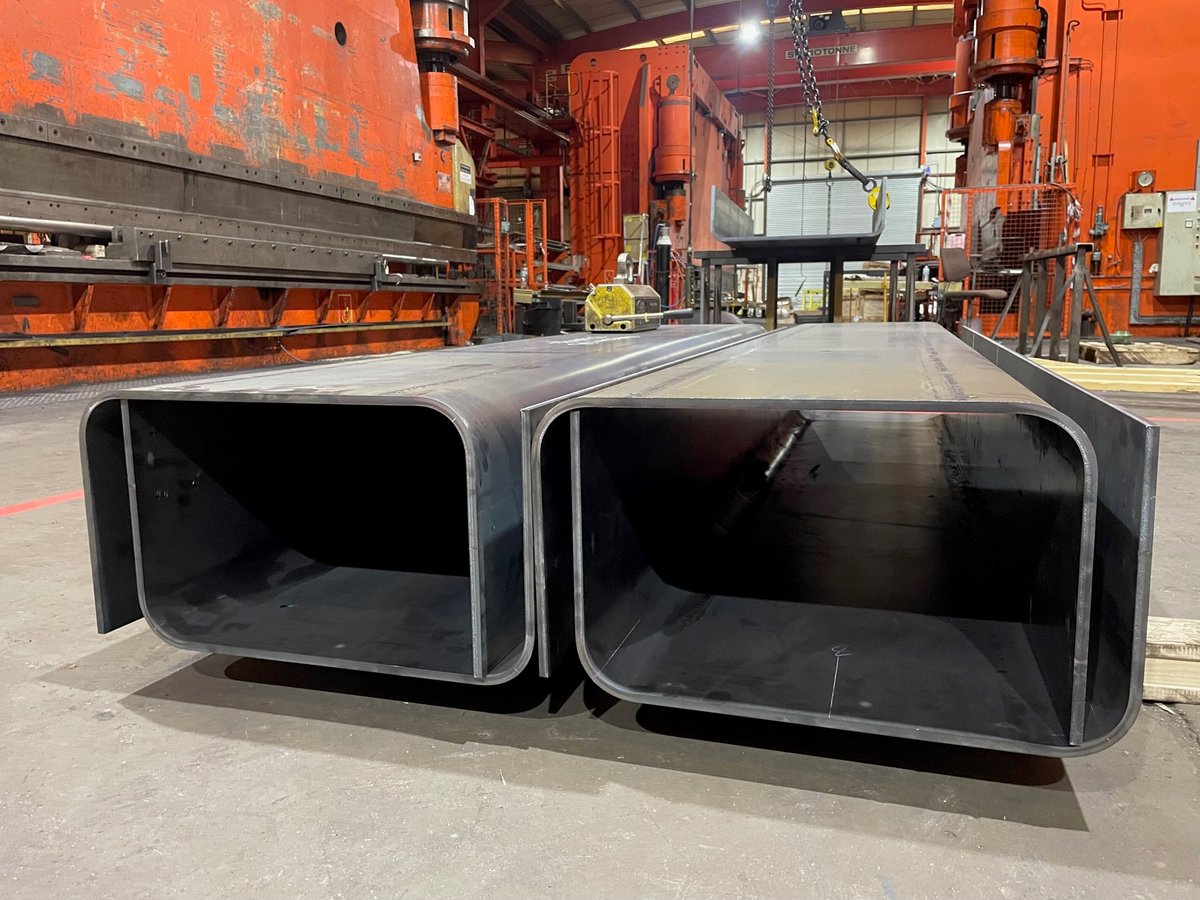 AngleRingCo's tweet photo. Here's a sneak peak into what's going off on the Angle Ring shop floor this week π
Here we have a range of #PressedChannels at various lengths with 2no 90Β° bends at a 50mm internal radius.
Want to learn more about what we can press?
https://t.co/jaBBITJYXA
#PressBraking https://t.co/BQep3A5E91