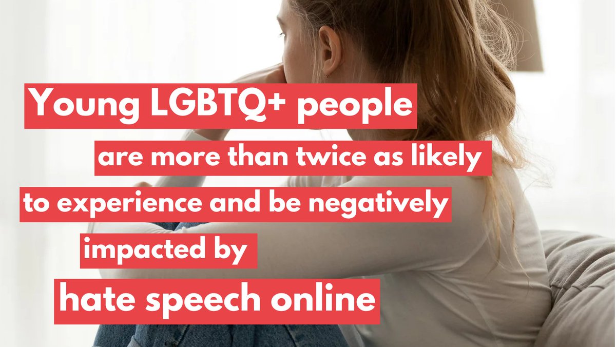 Young #LGBTQ+ are 2x as likely to experience #hatespeech online - @Nominet. We teach young people how to be resilient online and avoid harmful content. Book a session today at ow.ly/7JTM50LcQun it could save a life Source: bit.ly/3VxMxAu breckfoundation.org