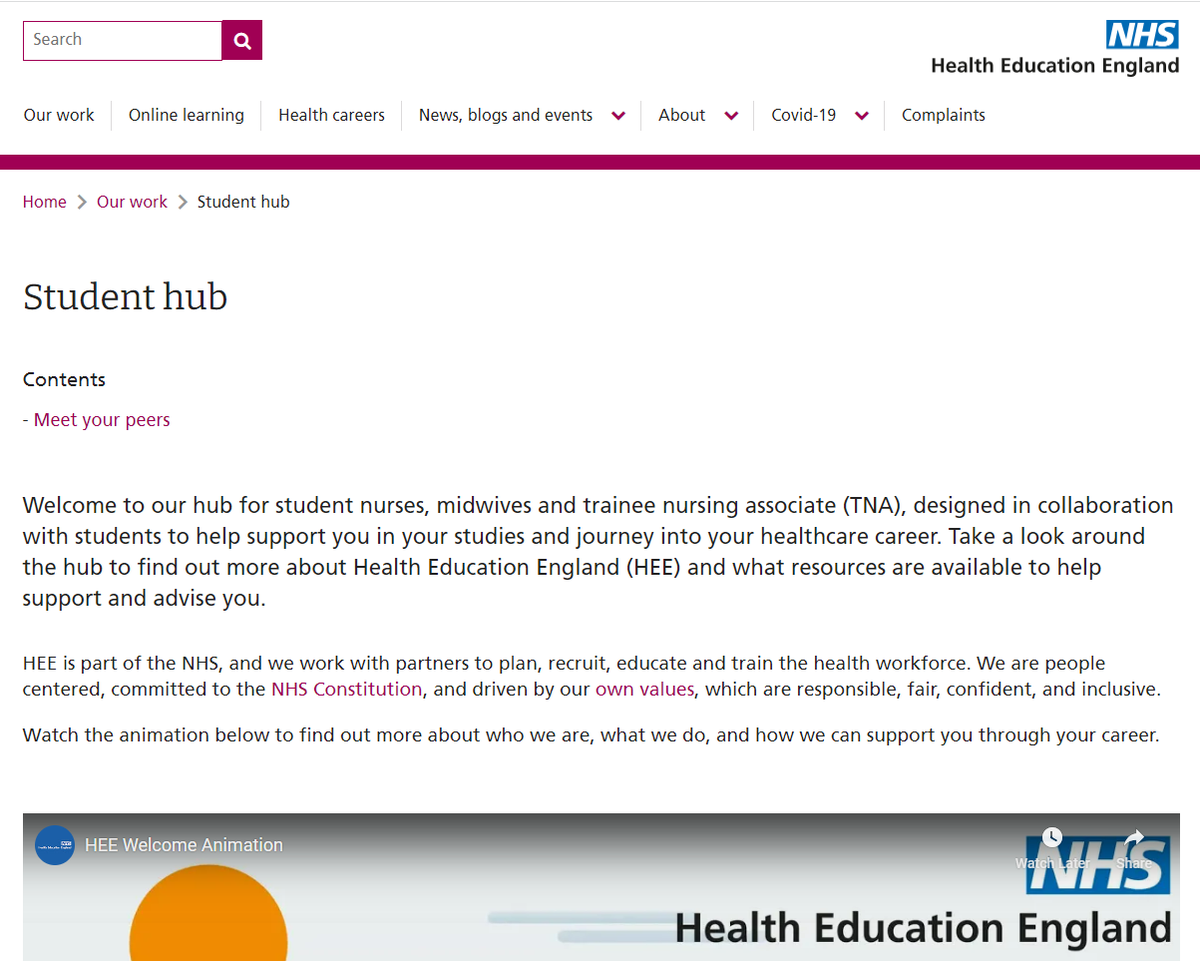 Have you checked out the new student hub on the HEE website yet? If not, find it here👉 orlo.uk/VO9rG #HEEStudentHub