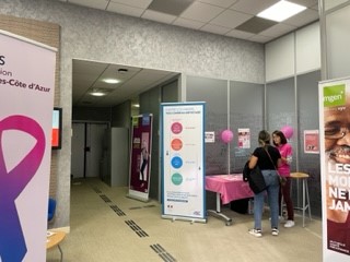 SectionMGEN013's tweet photo. @groupe_mgen engagé pour #OctobreRose2022 : la prévention un enjeu d'aujourd'hui et de demain : Tous mobilisés ! merci @CRCDC_SUD_PACA et son infirmière coordinatrice https://t.co/vzIEJO2lsC