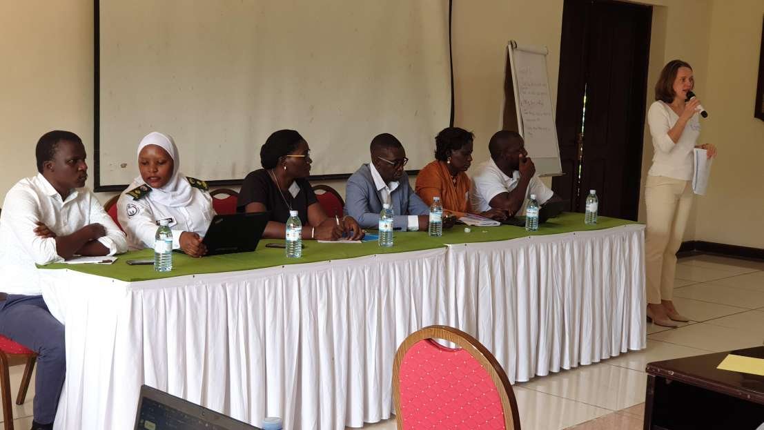 Happening now: A panel of experts having a motivating discussion about the kind of future we would like to have, at the #Workshop on the Future of #datasharing and #datareuse in #Uganda.