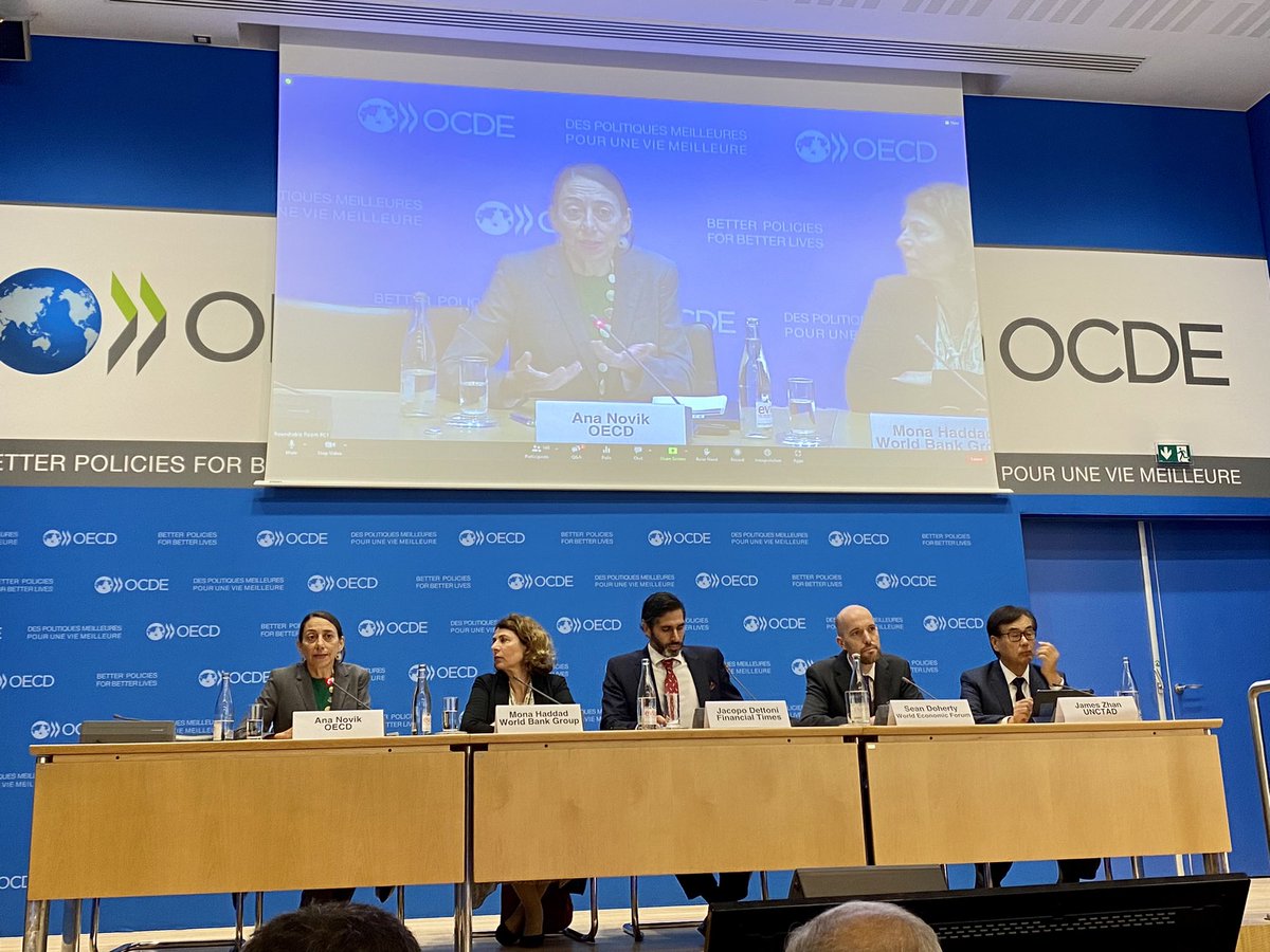 Participando en seminario sobre la calidad de la inversión extranjera, no sólo crear trabajo sino eco amigable con inclusión de las mujeres entre otros factores <a href="/InvestChile/">InvestChile</a> <a href="/subrei_chile/">Subsec. de Relaciones Económicas Internacionales</a> <a href="/ocdeenespanol/">OCDE ➡️ Mejores Políticas para una Vida Mejor</a>