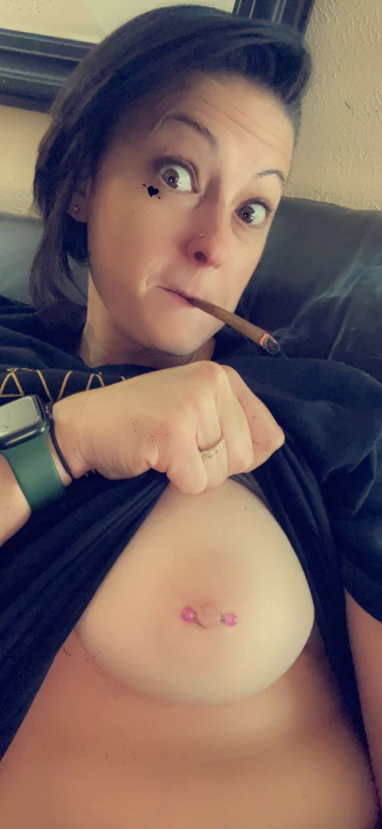 PiperSparx's tweet photo. It’s been a minute loves, but here’s one for #TittyTuesday!! Blunts and boobies this morning!!! #BoobiesAndBlunts https://t.co/GsAFYC7pGa