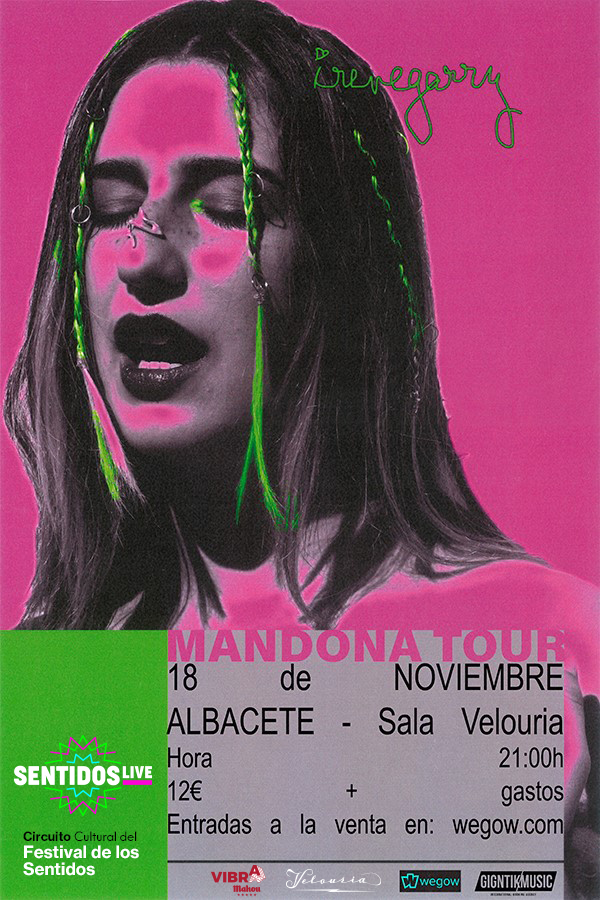 FdelosSentidos's tweet photo. Una nueva cita con #SentidosLive!!
IRENEGARRY
18 de noviembre en @VELOURIA_LIVE
Entradas ya a la venta
https://t.co/kYv7mUDKh7
#Albacete #Sentidos23 https://t.co/3iPunqfwqb