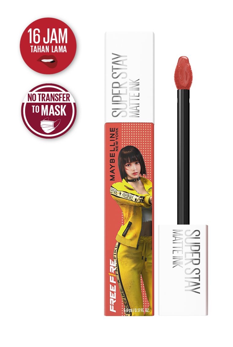 FriskaFeb's tweet photo. Keren bgt emang Superstay Matte Ink ini ga perlu diragukan lagi sihh. lip cream paling transferproof yang pernah gue coba, sampe 16 jam guys! Ready banget ga sih jadi pacarnya El Rumi 😆😆😆 #MaybellineLipBooyah16Jam #MaybellinexFreeFire https://t.co/jNZrB2iYUG