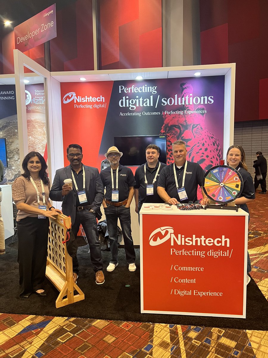 NiruKargod's tweet photo. @SitecoreSYM attendees -Stop by and say hello @Nishtech booth 332 is ready! https://t.co/VrDr5P8W1k