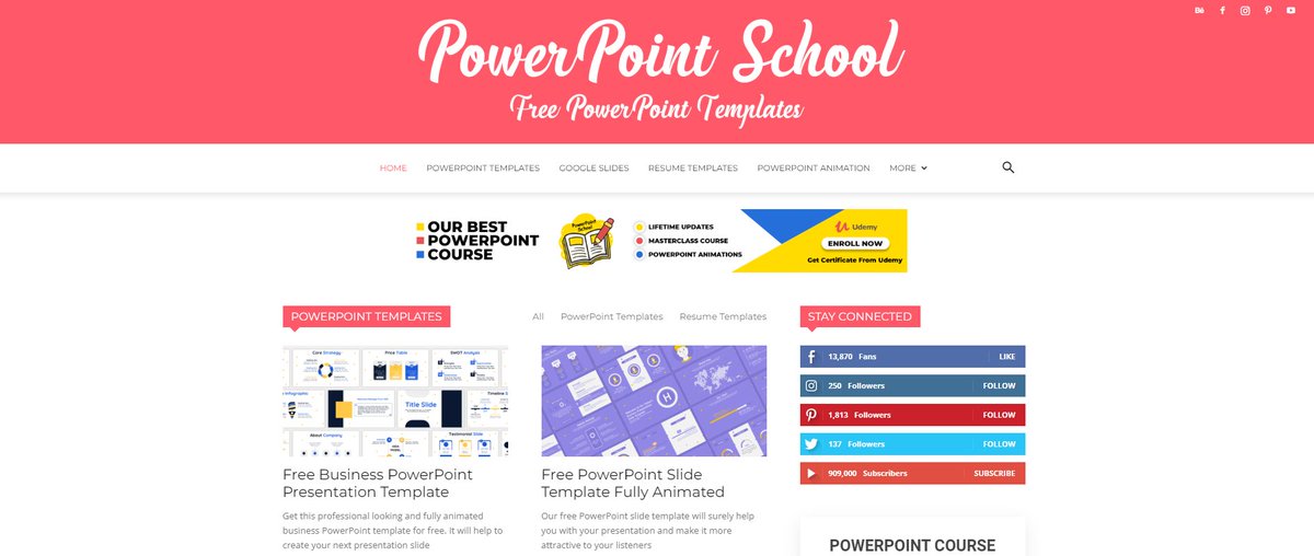 wiznesspro's tweet image. 3. Power Point School

Marre de ne pas savoir comment faire vos présentation ? PP School vous offre un large choix de template à pouvoir télécharger gratuitement.

🔗 : powerpointschool.com