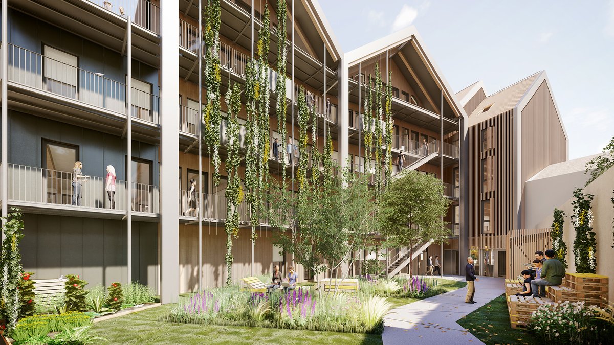 Groupe Duval (@groupe_duval) on Twitter photo La construction des bureaux de la Station A à Angers 📍 a débuté. 
Ce bâtiment utilisant des matériaux #biosourcés est certifié E2C2, bientôt BBC Effinergie.
En s'y installant, les locataires adhèreront à une communauté sensible à la réduction de son impact #environnemental ♻. La construction des bureaux de la Station A à Angers 📍 a débuté. 
Ce bâtiment utilisant des matériaux #biosourcés est certifié E2C2, bientôt BBC Effinergie.
En s'y installant, les locataires adhèreront à une communauté sensible à la réduction de son impact #environnemental ♻.
