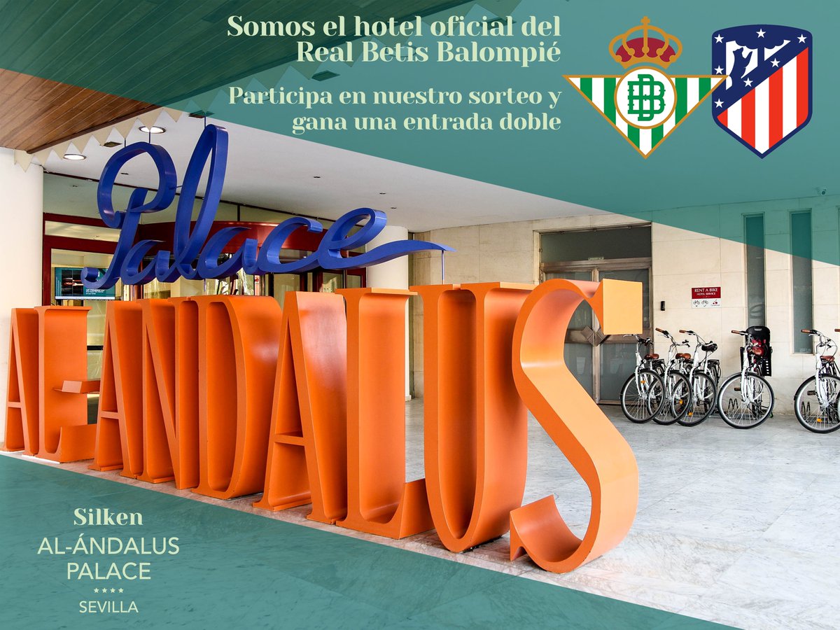📣Como #hotel oficial del #RealBetis sorteamos una entrada doble para el próximo partido de #LaLiga entre nuestros seguidores ⚽
¡Para participar síguenos y haz retuit! El viernes a las 13:00 hacemos directo en Instagram para el sorteo #DíadeBetis #RealBetisAtleti