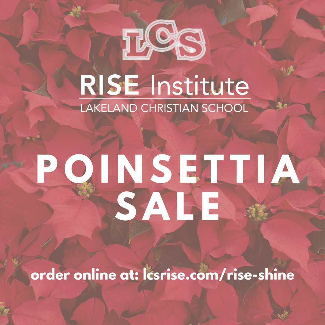 LCSRISE's tweet photo. The RISE Poinsettia sale is now underway!!!
https://t.co/B70x0NO4Fg https://t.co/Q9VVV53wBP