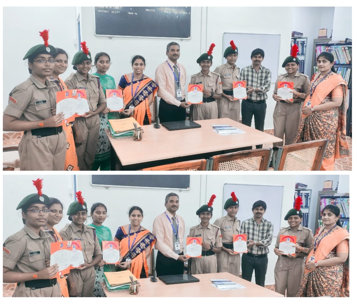 LBRCE1's tweet photo. Department of IT, LBRCE congratulates  NCC Cadets who got C- Certificate:
Prasanna Laxmi (20761A1243)
Ch.Hema Kalyani (20761A1207)

B-Certificate:
Itte Sai Durga -21761A1219
V.Sri Lakshmi -21761A1260
TavvaVamsi Priya-21761A12C2
#lbrce #IT https://t.co/p17C6RZpqi