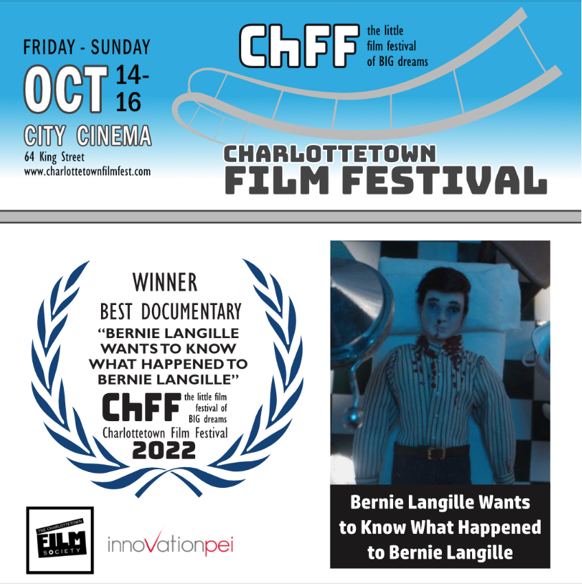 peep_media's tweet photo. @peep_media's Bernie Langille Wants To Know What Happened To Bernie Langille wins Best Documentary at the Charlottetown Film Festival - thanks so much, C-Town!
#femalefilmmakers #bernielangille #miniatures #MiniMystery #familymystery #cdndoc https://t.co/nuUe0zhZIN