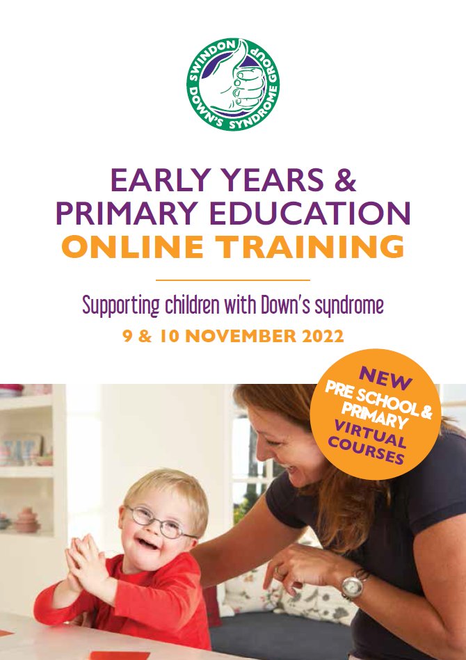 CDSpeechTherapy's tweet photo. **** Exciting CPD opportunity for staff working with children who have Down Syndrome from @swindondowns *****
Please get in touch with them to find out more about the fantastic virtual training courses they are providing and to book your place: info@swindondownsgroup.org.uk https://t.co/BkVVsAR8bS