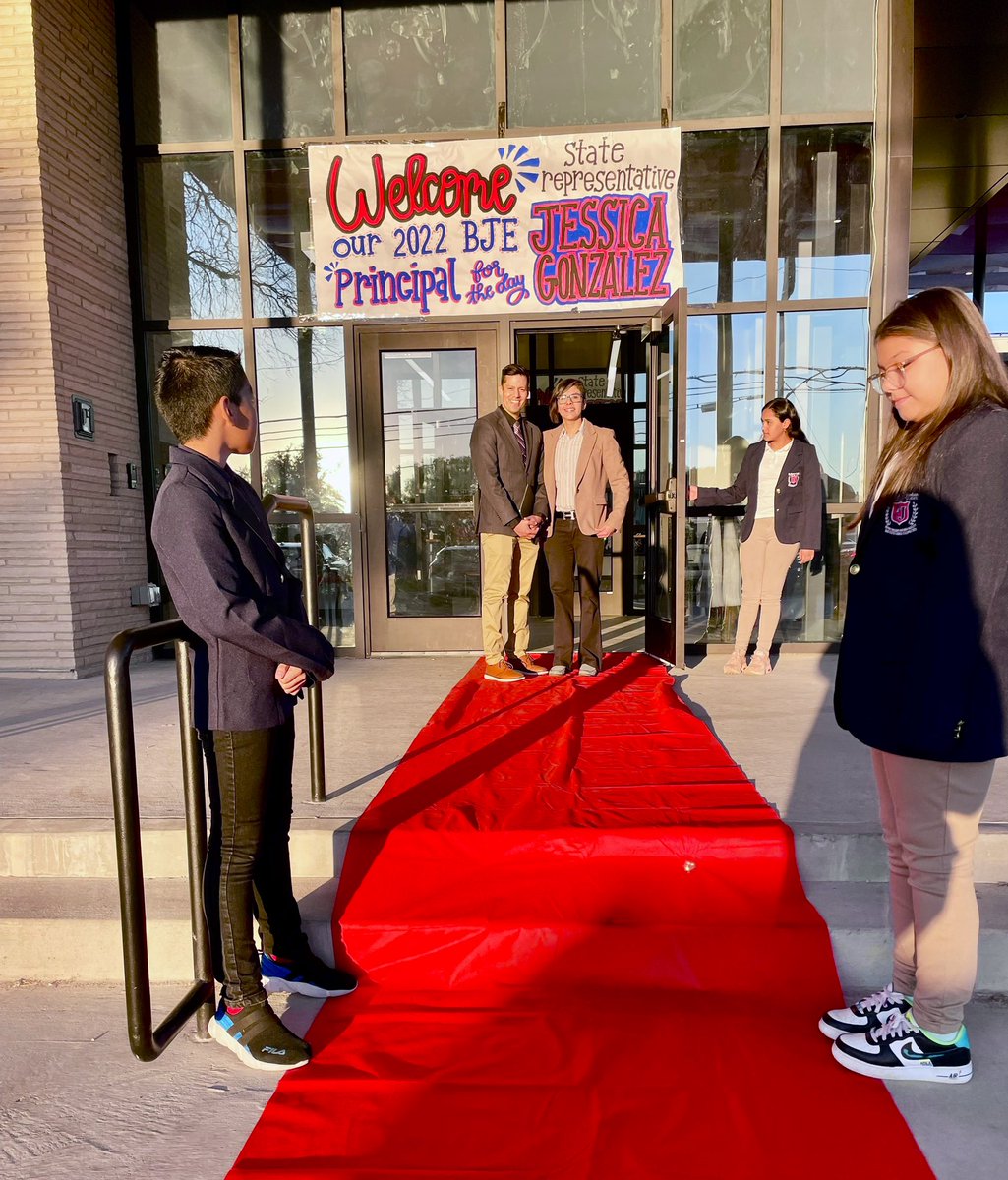 We are so excited to have State Representative Jessica Gonzalez as Principal of the Day!