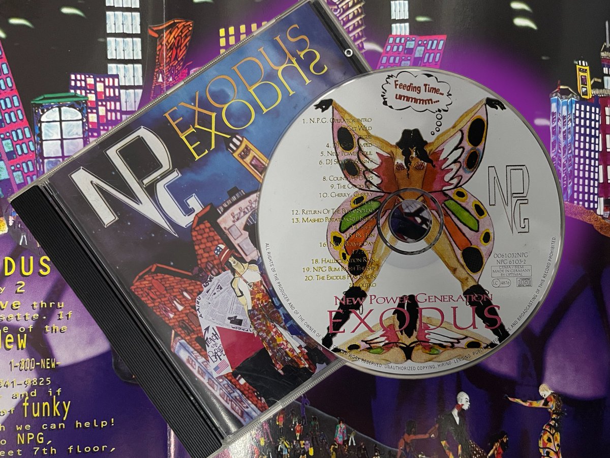 RockItPoolePRN's tweet photo. The NPG's 1995 Album EXODUS is a MUST HAVE for every #TrueFunkSoldier Get an original CD here ๐
https://t.co/DcCRN2rpG9
#Prince #Prince4Ever #NewPowerGeneration #NPG4Life #TheExodusHasBegun https://t.co/HaytoRtHKZ