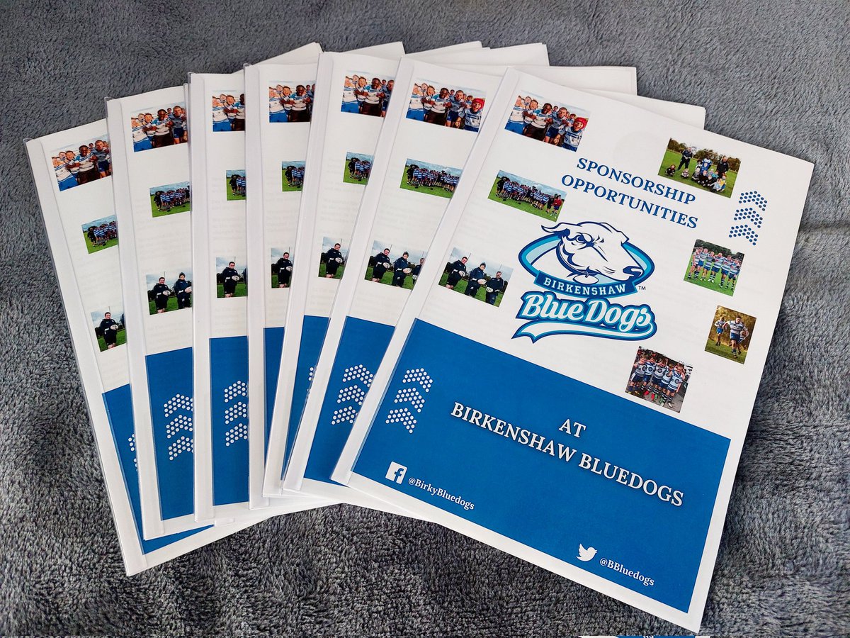 ⚠️Sponsorship Opportunity ⚠️
Birkenshaw BlueDogs are currently looking for sponsors new and old for the 2023 season. This really is a great way to raise the profile of your company while helping support the delivery of grassroot Rugby League with in the local community.